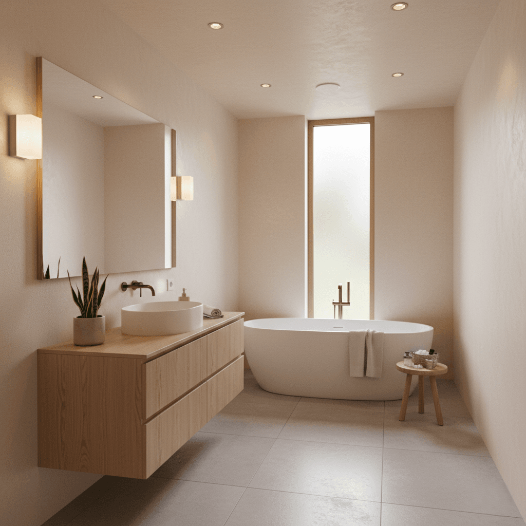 Mastering Japandi Lighting in Your Bathroom