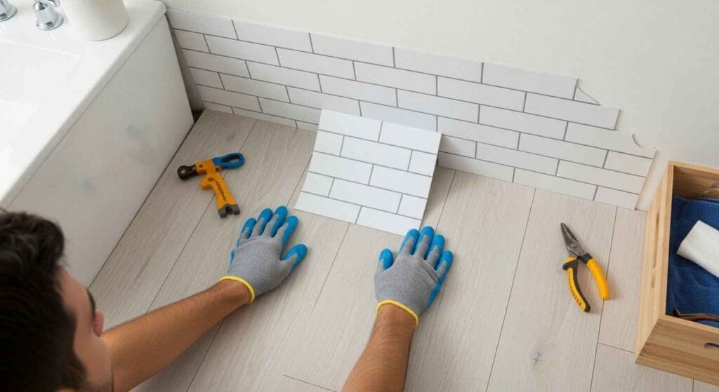 Peel-and-Stick Tile Backsplash