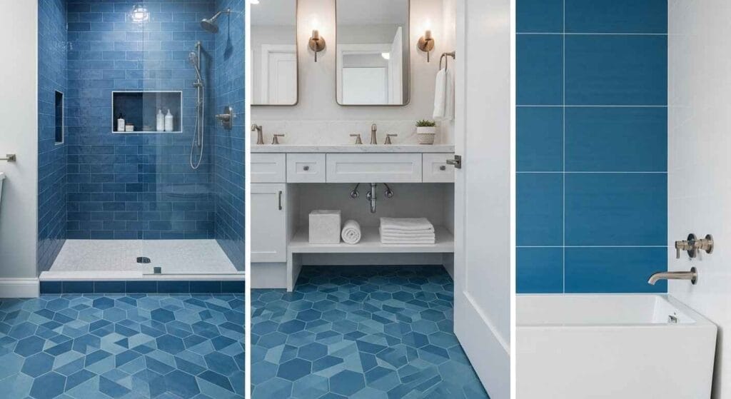 Beyond the Trend: Enduring Blue Tile Patterns for a Timeless Bathroom
