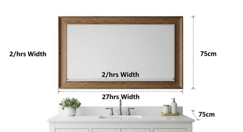 Bathroom Mirror Sizing