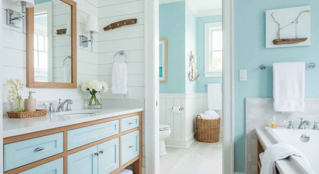 Coastal Blue Bathroom Ideas