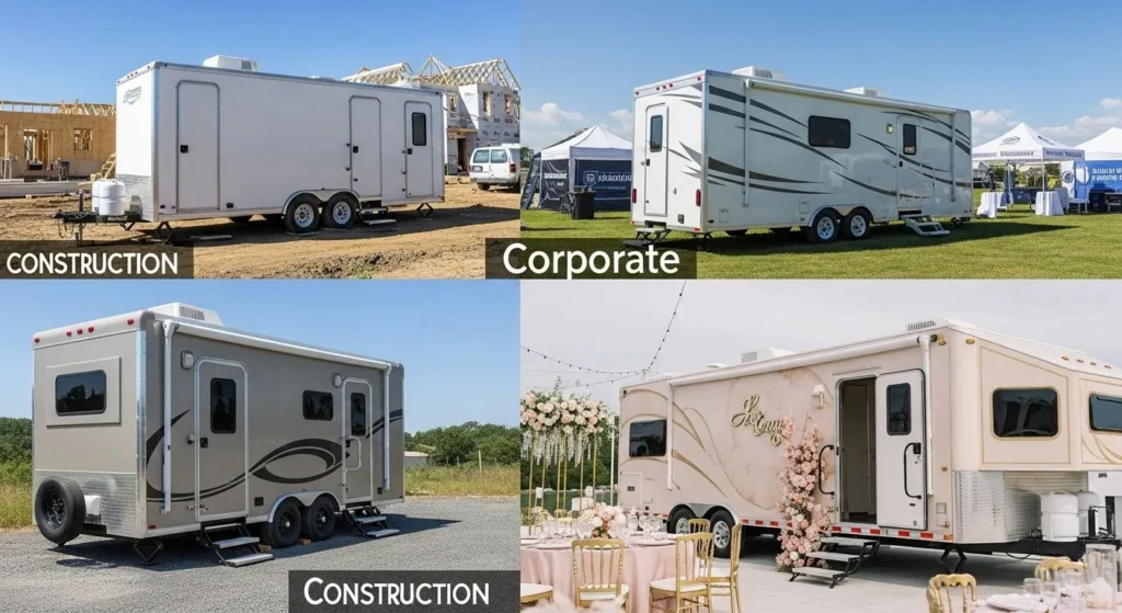 Daily Rates for Luxury Bathroom Trailers