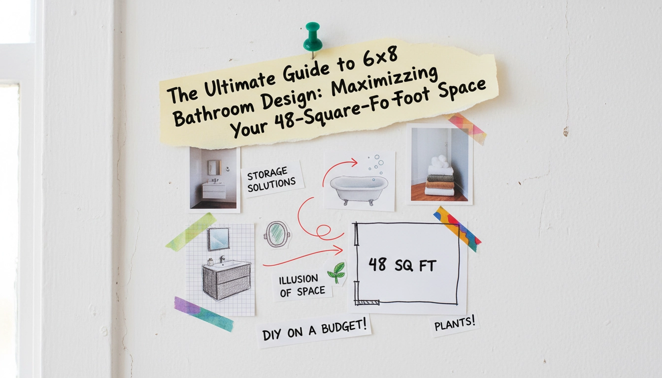 The Ultimate Guide to 6×8 Bathroom Design: Maximizing Your 48-Square-Foot Space