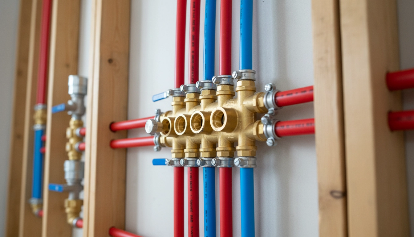 Complex plumbing work that illustrates why some tasks are better left to pros regardless of what a bathroom remodel cost calculator suggests.