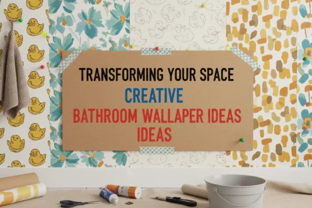 Transforming Your Space with Creative Bathroom Wallpaper Ideas