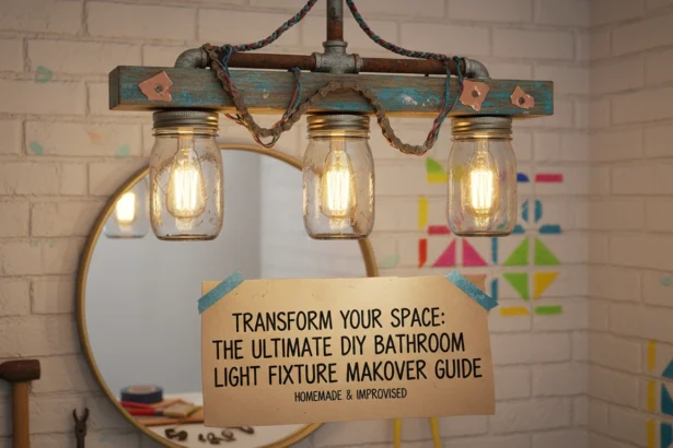 Transform Your Space: The Ultimate DIY Bathroom Light Fixture Makeover Guide