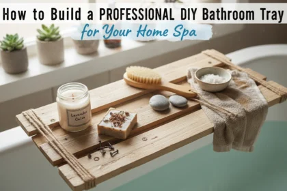 How to Build a Professional DIY Bathroom Tray for Your Home Spa