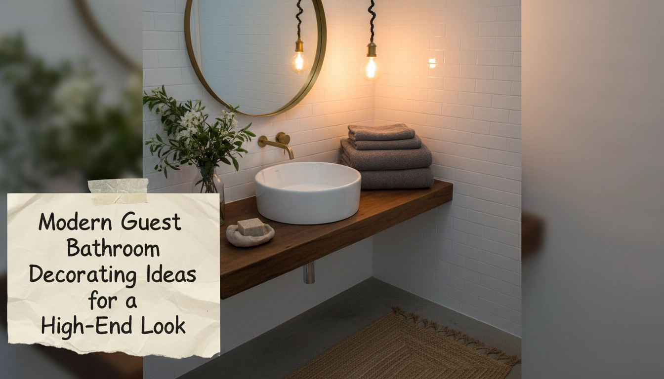 Modern Guest Bathroom Decorating Ideas for a High-End Look