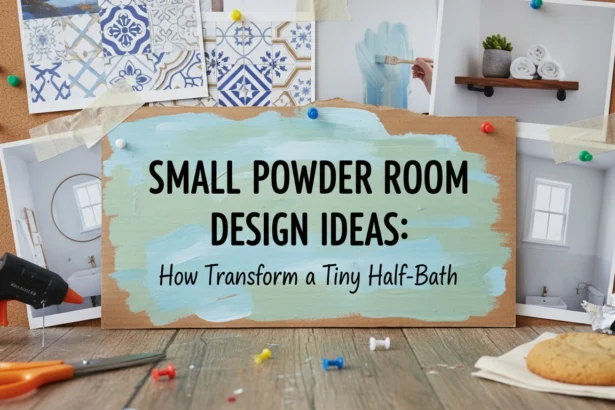 Small Powder Room Design Ideas: How to Transform a Tiny Half-Bath