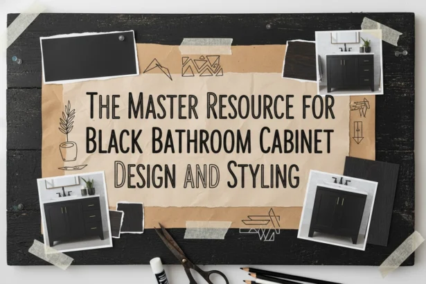 The Master Resource for Black Bathroom Cabinet Design and Styling