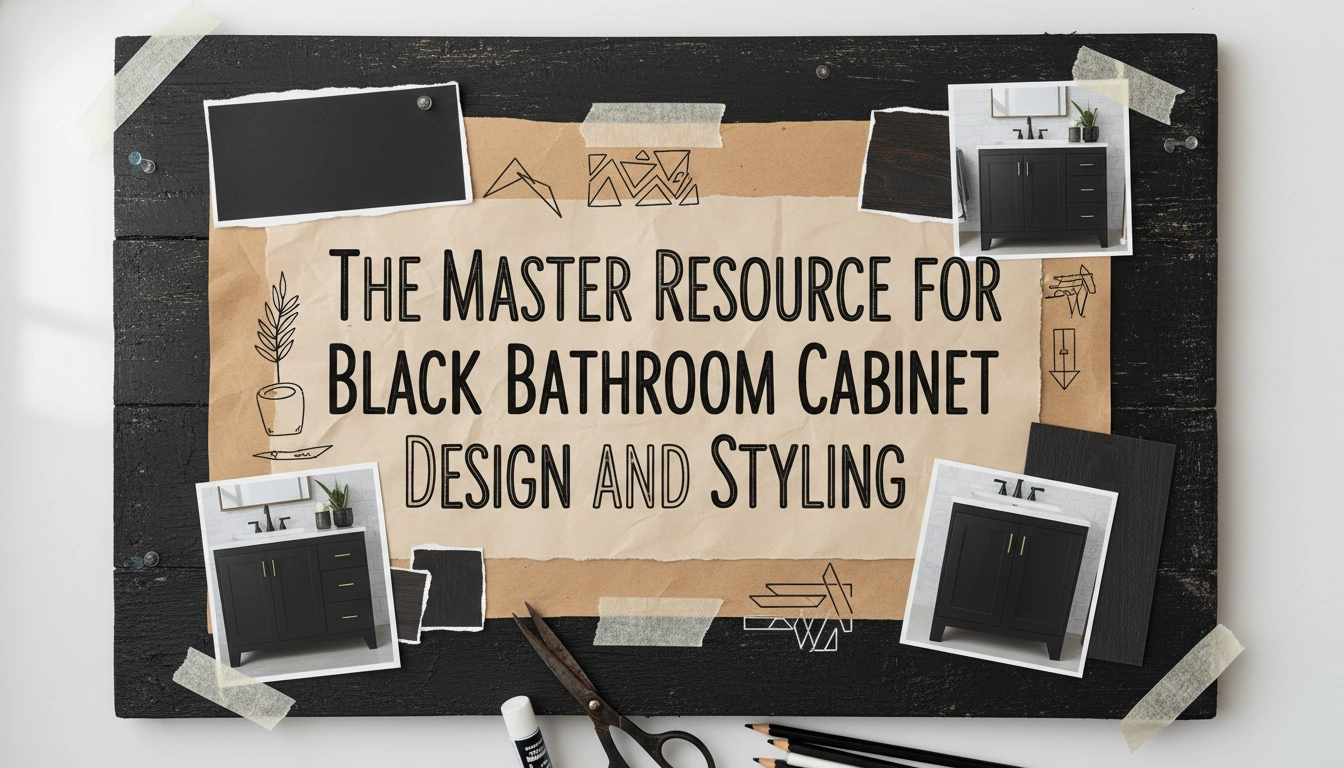 The Master Resource for Black Bathroom Cabinet Design and Styling