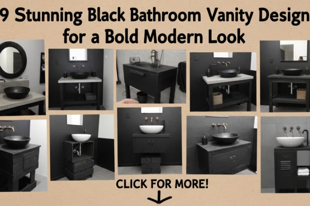 9 Stunning Black Bathroom Vanity Designs for a Bold Modern Look