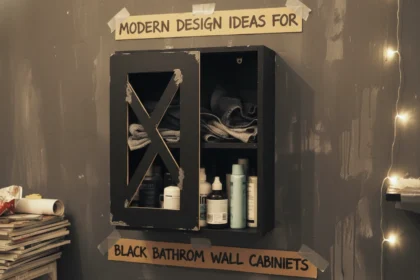 11 Sleek Black Bathroom Wall Cabinets That Maximize Storage and Style