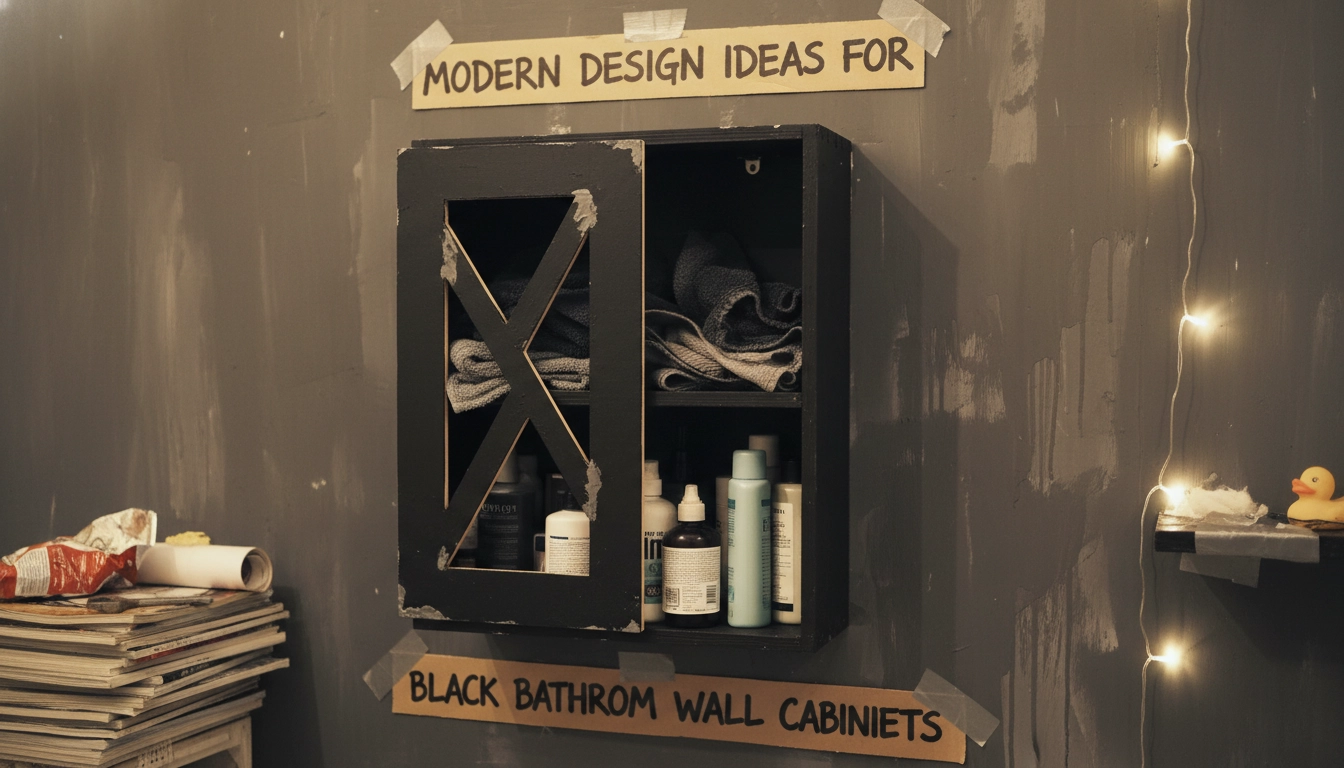 11 Sleek Black Bathroom Wall Cabinets That Maximize Storage and Style