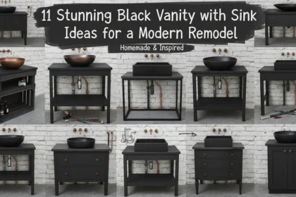 11 Stunning Black Vanity with Sink Ideas for a Modern Remodel