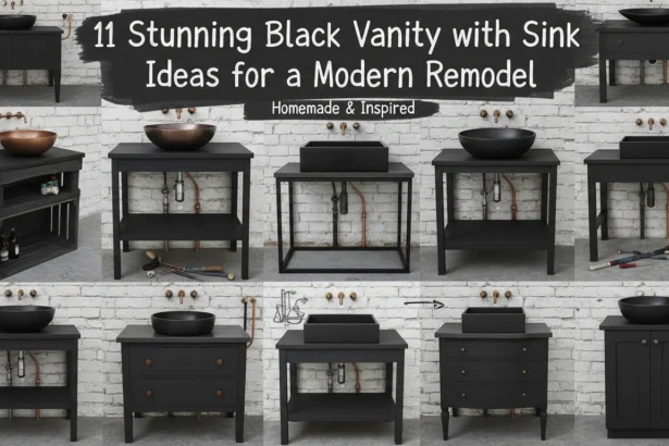 11 Stunning Black Vanity with Sink Ideas for a Modern Remodel
