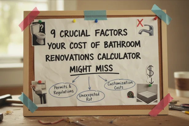 9 Crucial Factors Your Cost of Bathroom Renovations Calculator Might Miss